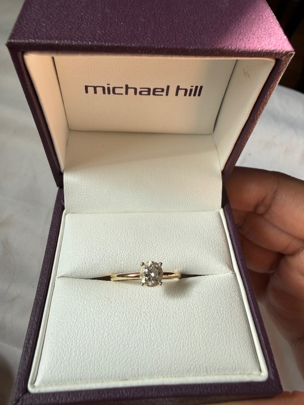 14 Karat Gold with 0.70 Carat Lab Grown Diamond Solitaire Ring